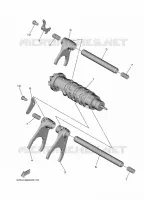 BARILLET DE SELECTION / FOURCHETTE pour Yamaha TRACER 9 de 2024