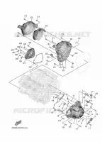 CARTER   MOTEUR 1 pour Yamaha TRACER 9 de 2024