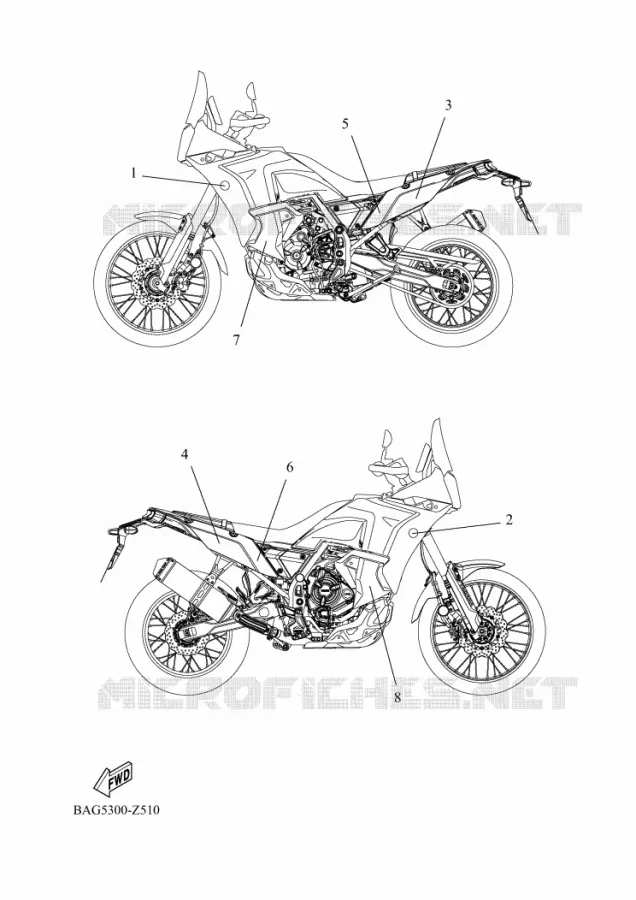 EMBLEME Yamaha MOTO 700 2024 TENERE  XTZ690D