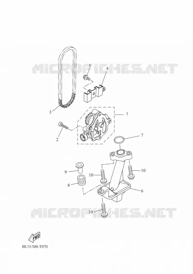 POMPE A HUILE Yamaha MOTO 700 2024 TENERE  XTZ690D