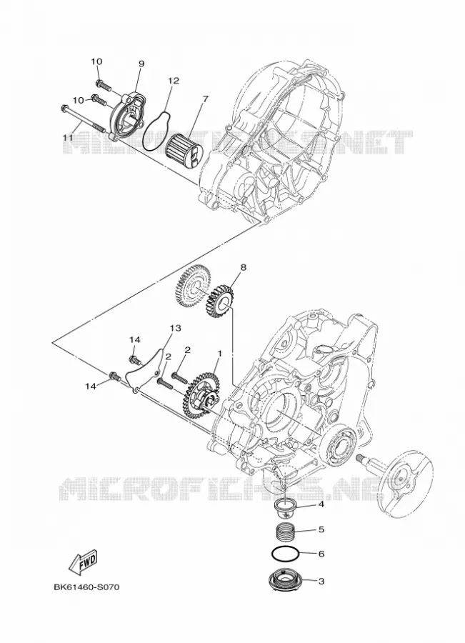 POMPE A HUILE Yamaha MOTO 155 2024 R15  YZF155-A