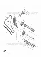 ARBRE A CAMES / CHAINE DE DISTRIBUTION pour Yamaha R7 35KW A2 de 2024