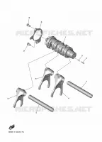 BARILLET DE SELECTION / FOURCHETTE pour Yamaha R7 35KW A2 de 2024