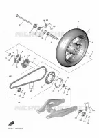 ROUE ARRIERE pour Yamaha R7 35KW A2 de 2024