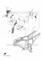 BEQUILLE / REPOSE PIEDS 2 pour Yamaha R7 35KW A2 de 2024