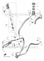 MAITRE CYLINDRE DE FREIN ARRIERE pour Yamaha R7 35KW A2 de 2024