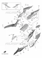 COUVERCLE LATERAL pour Yamaha R7 35KW A2 de 2024