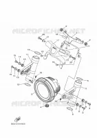 PHARE  pour Yamaha XSR 700 LEGACY 35KW A2 de 2024