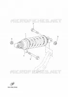 AMORTISSEUR ARRIERE pour Yamaha XSR 700 35KW A2 de 2024