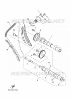 ARBRE A CAMES / CHAINE DE DISTRIBUTION pour Yamaha XSR 700 35KW A2 de 2024