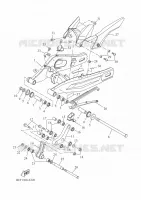 BRAS ARRIERE pour Yamaha XSR 700 35KW A2 de 2024