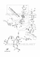 MAITRE CYLINDRE DE FREIN AVANT pour Yamaha XSR 700 35KW A2 de 2024