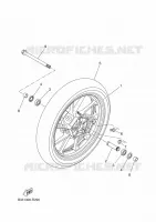 ROUE AVANT pour Yamaha XSR 700 35KW A2 de 2024