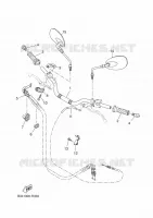 GUIDON ET CABLES pour Yamaha XSR 700 35KW A2 de 2024