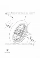 ROUE AVANT pour Yamaha XSR 700 35KW A2 de 2024