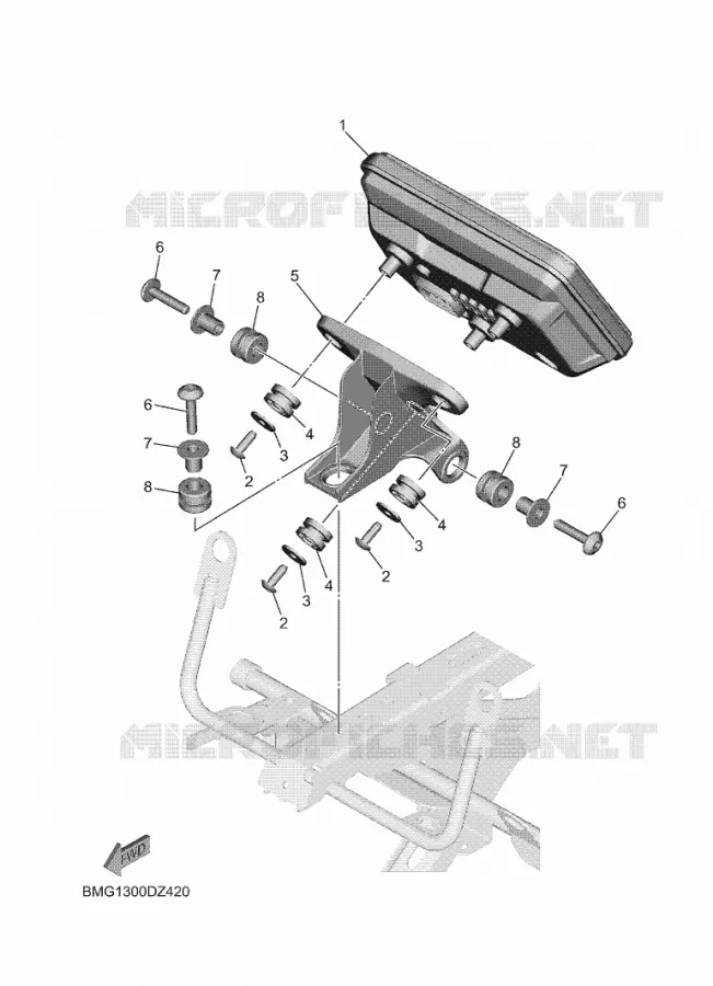 COMPTEUR  Yamaha MOTO 900 2024 XSR  MTM890D