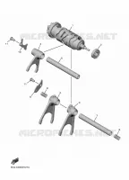 BARILLET DE SELECTION / FOURCHETTES pour Yamaha R1 de 2024