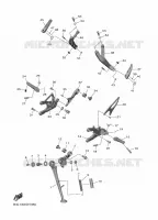 SUPPORT / REPOSE PIEDS pour Yamaha R1 de 2024