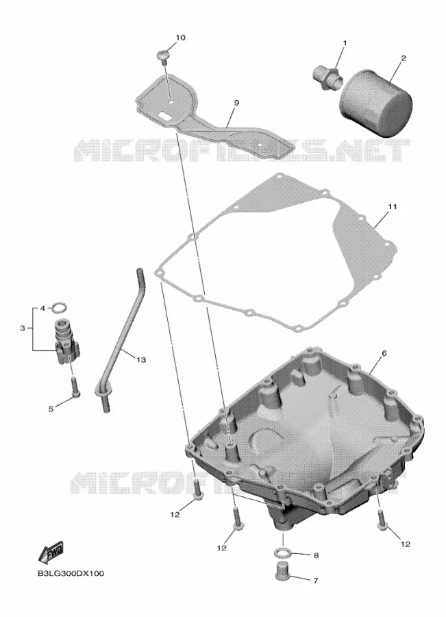 FILTRE A HUILE Yamaha MOTO 1000 2024 R1  YZF1000