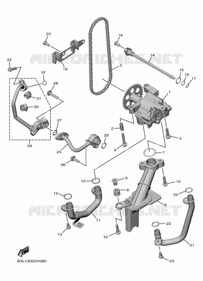 POMPE A HUILE Yamaha MOTO 1000 2024 R1  YZF1000
