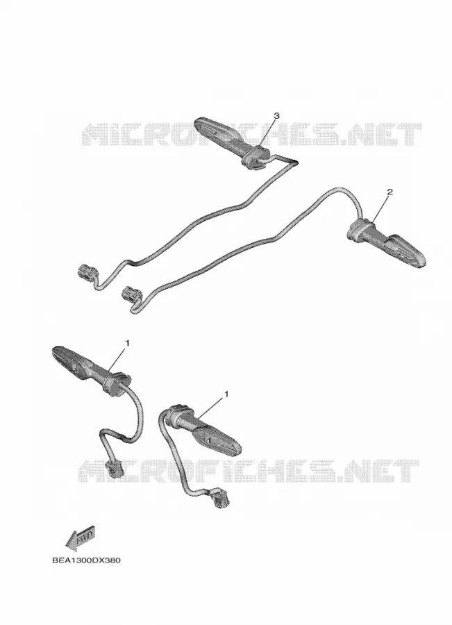 CLIGNOTANT Yamaha MOTO 900 2024 XSR  MTM890-U