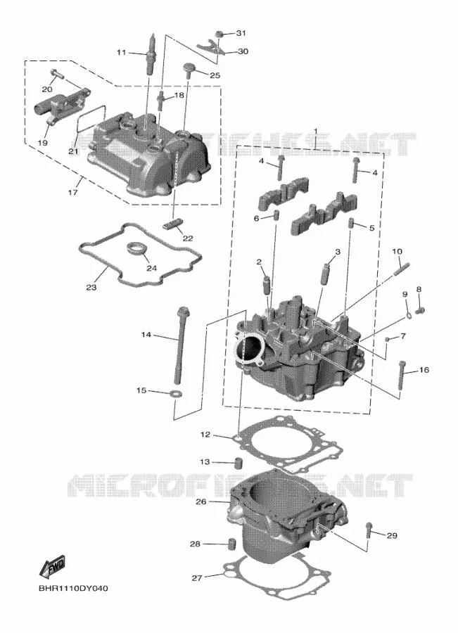 CYLINDRE Yamaha MOTO 450 2024 WRF  WR450F