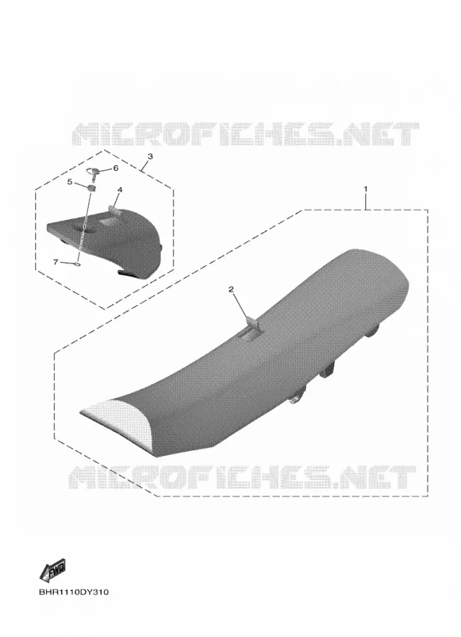 SELLE Yamaha MOTO 450 2024 WRF  WR450F