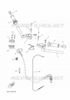 GUIDON ET CABLES pour Yamaha R125 de 2024
