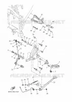 SUPPORT / REPOSE PIEDS  700 yamaha-moto 2024 TENERE BNW3300-Y360
