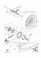 ROUE ARRIERE pour Yamaha MT-07 de 2024