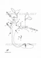 GUIDON ET CABLES pour Yamaha MT-07 de 2024