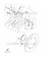 ETRIER DE FREIN ARRIERE pour Yamaha MT-07 35KW A2 de 2024