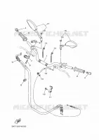 GUIDON ET CABLES pour Yamaha MT-07 35KW A2 de 2024