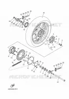 ROUE ARRIERE pour Yamaha R3 de 2024