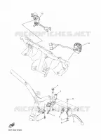 COMMODO / LEVIER pour Yamaha D'ELIGHT 125 de 2024