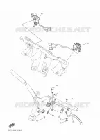 COMMODO / LEVIER pour Yamaha D'ELIGHT 125 de 2024