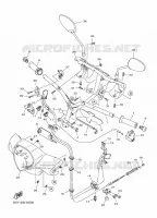 GUIDON ET CABLES pour Yamaha D'ELIGHT 125 de 2024