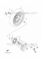 ROUE ARRIERE pour Yamaha D'ELIGHT 125 de 2024