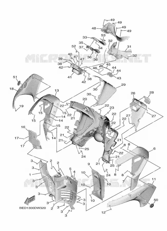 PROTEGE JAMBES Yamaha SCOOTER 300 2024 TRICITY  MWD300