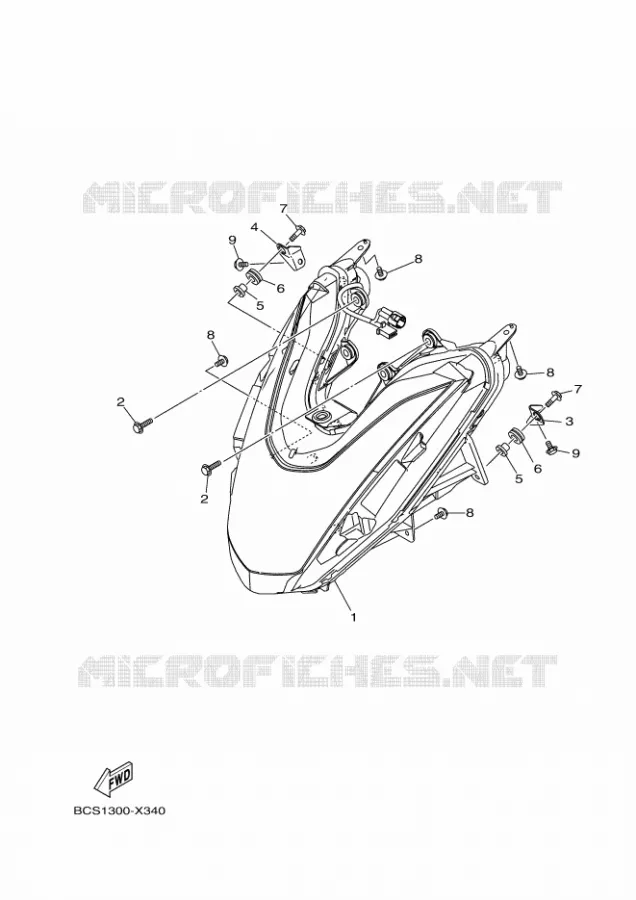 PHARE  Yamaha SCOOTER 155 2024 TRICITY  MWS155-A