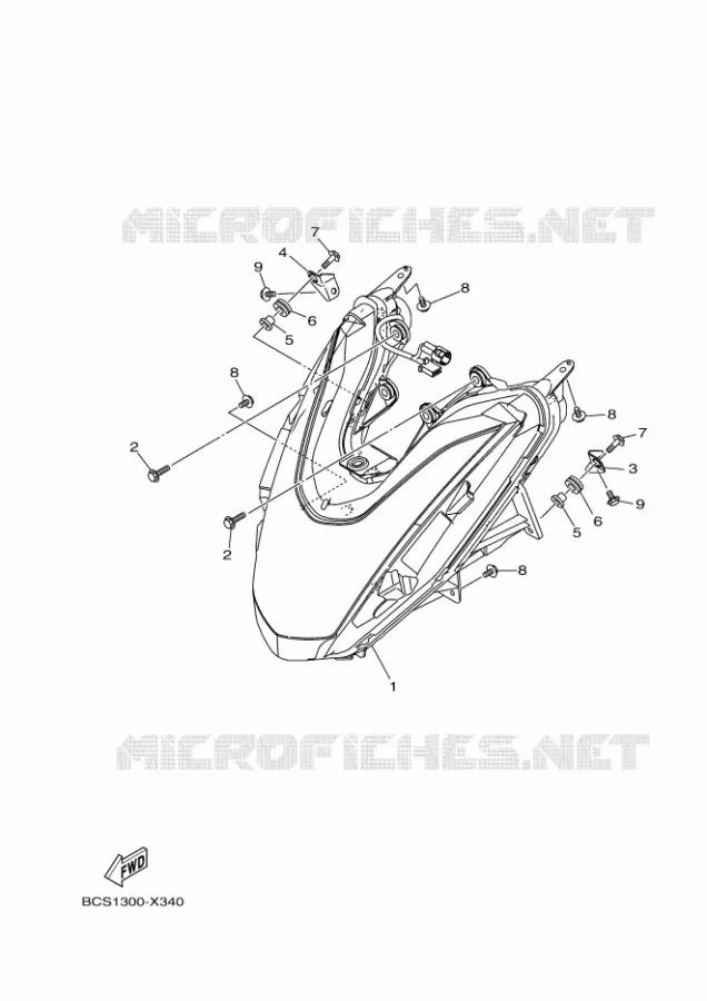 PHARE  Yamaha SCOOTER 155 2024 TRICITY  MWS155-A