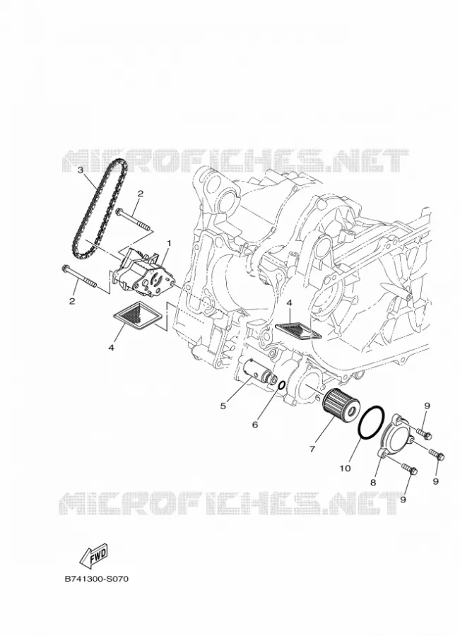 POMPE A HUILE Yamaha SCOOTER 250 2024 XMAX  CZD250-A