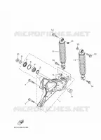 BRAS OSCILLANT / AMORTISSEUR pour Yamaha XMAX 250 de 2024