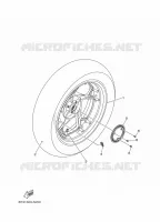 ROUE ARRIERE / SYSTÈME DE FREIN pour Yamaha XMAX 250 de 2024
