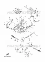 SUPPORT / REPOSE PIEDS pour Yamaha RAYZR 125 de 2024