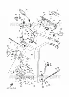 GUIDON ET CABLES pour Yamaha RAYZR 125 de 2024