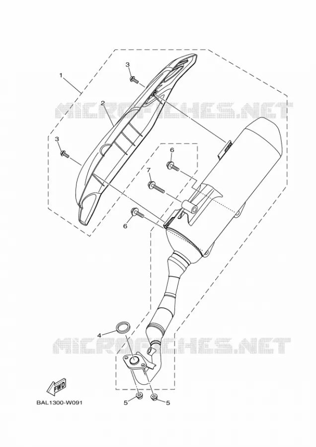 ECHAPPEMENT Yamaha SCOOTER 155 2024 NMAX  GPD155-A