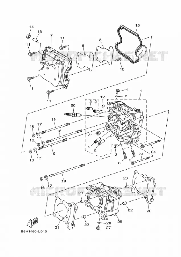 CYLINDRE Yamaha SCOOTER 155 2024 NMAX  GPD155-A