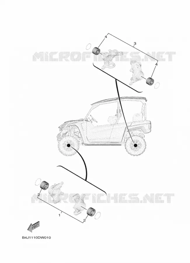 KIT PIECES D'ENTRETIEN Yamaha SIDE BY SIDE 1000 2024 WOLVERINE  YXF1000EWS / YX10FRPLR