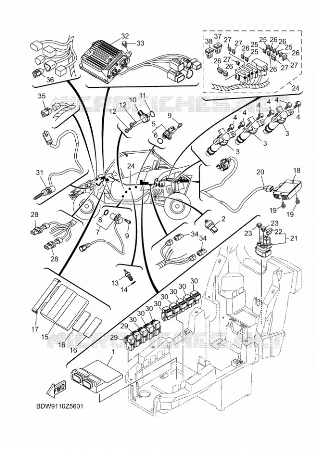ELECTRIQUE 1 Yamaha SIDE BY SIDE 1000 2024 YXZ  YXZ1000ET